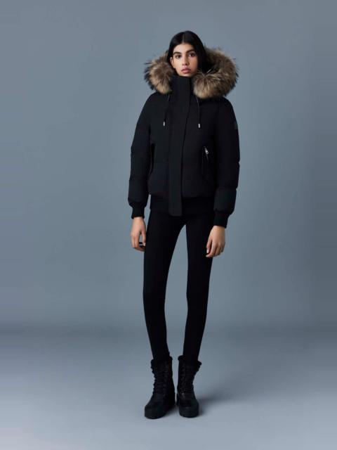NEFI-F down jacket with removable fur trimmed hood