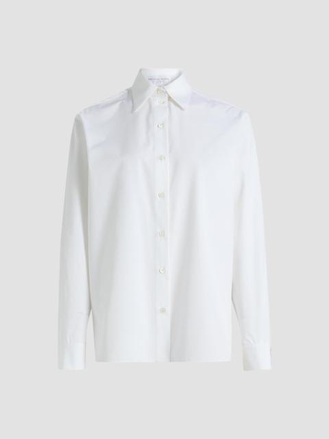 MICHAEL KORS COLLECTION Women's Katia Cotton Button-Front Shirt - Optic White