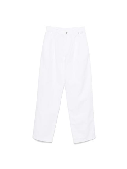 pleat-detailing jeans
