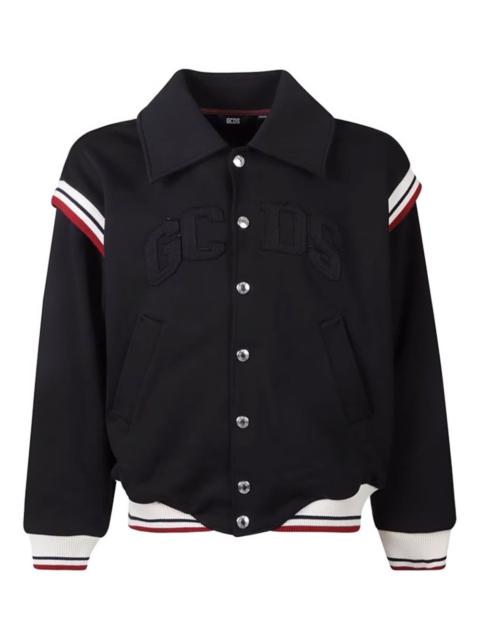 GCDS logo-patch bomber jacket
