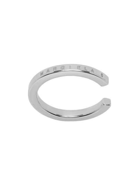 MM6 Maison Margiela Silver Minimal Wire Ring