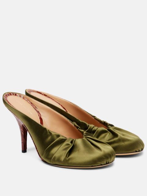 Dries Van Noten 90 satin mules