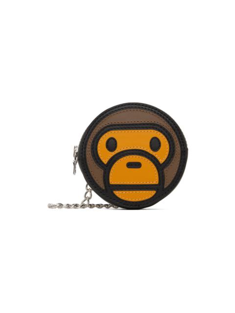 A BATHING APE® Black Mini Baby Milo Shoulder Bag