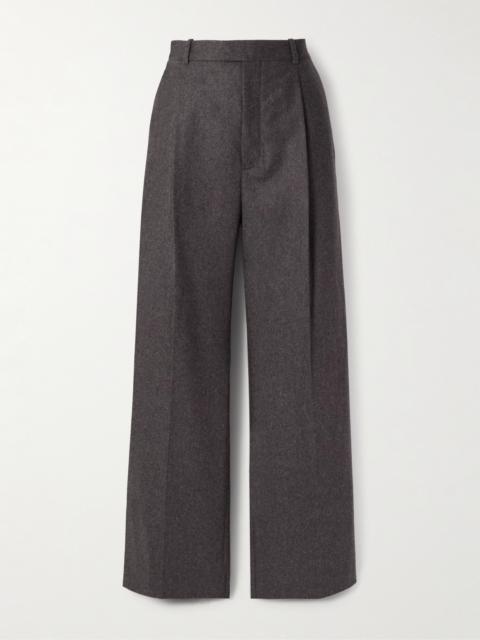 Carven Pleated Wool Straight-leg Pants
