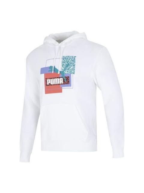 PUMA PUMA Brand Love TR Logo Hoodie 'White' 537851-02
