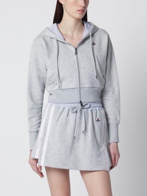 Vivienne Westwood Grey cropped sweatshirt with Orb logo