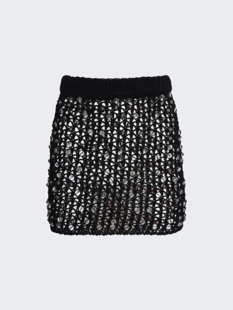 COPERNI Beaded Knitted  Skirt Black