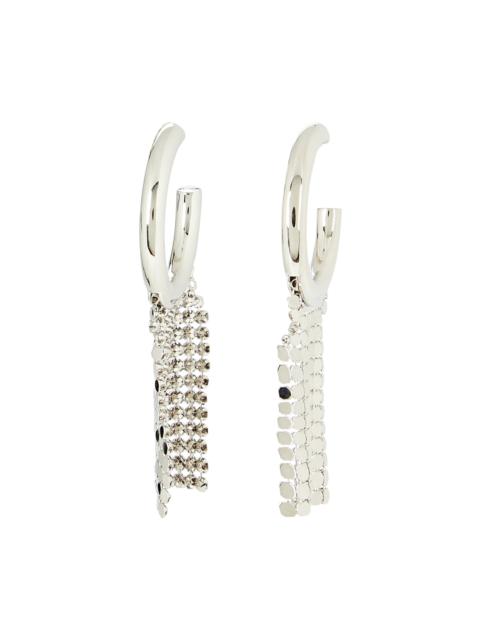 rabanne Pixel Mesh Hoop Earrings