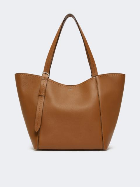 Max Mara ARCHETIPO7V2 Leather Archetipo handbag - AMBER BROWN