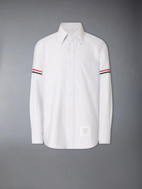 Thom Browne STRIPED OXFORD ARMBAND SHIRT