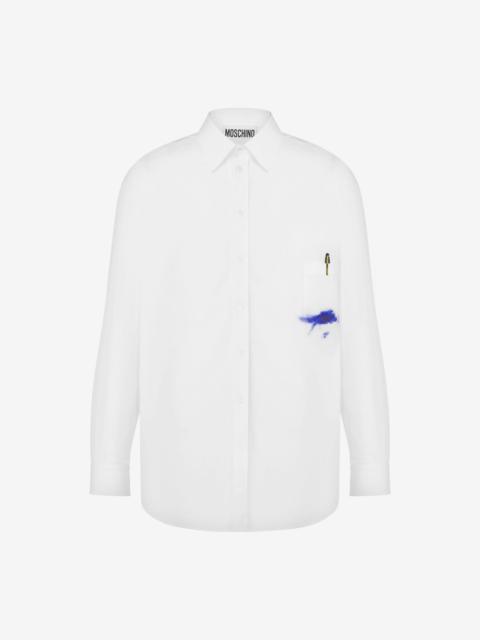 Moschino OFFICE INSPIRATION STRETCH POPLIN SHIRT