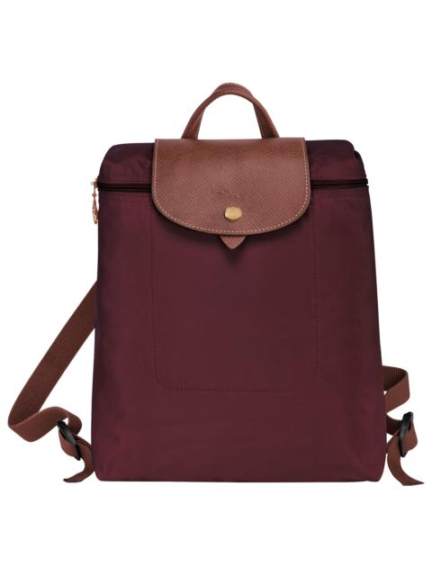 Longchamp Le Pliage Original M Backpack Burgundy - Recycled canvas
