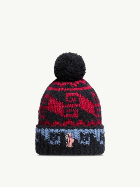 Moncler Grenoble Alpaca & Wool Blend Beanie with Pom Pom