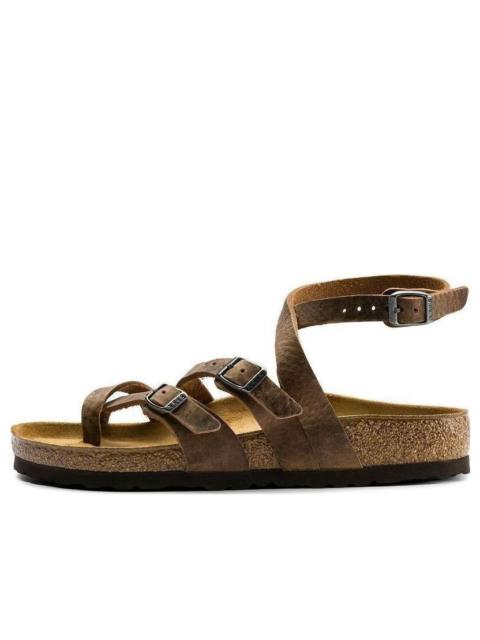 BIRKENSTOCK Birkenstock Seres Camberra Old Natural Leather Narrow Fit 'Tabacco' 1008709