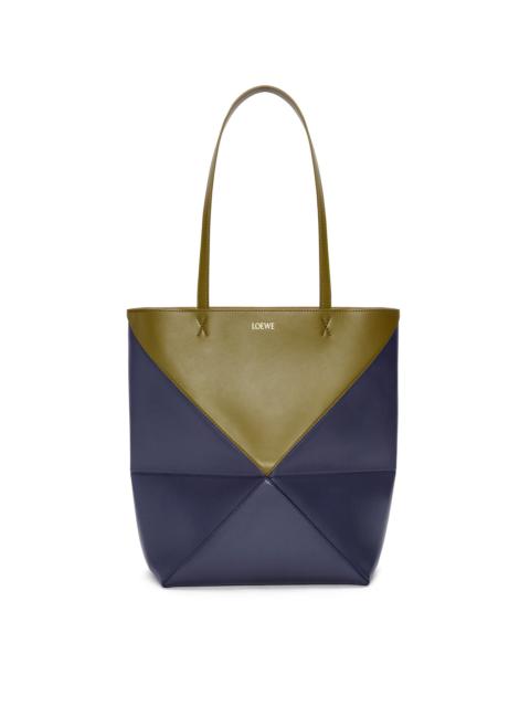 Loewe Puzzle Fold Tote in shiny calfskin