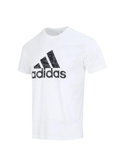 adidas Camo Short Sleeve Tee 'White' HA7212