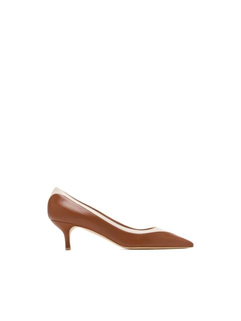 MALONE SOULIERS Emmanuelle pointed toe contrast pumps