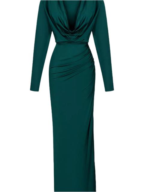 RASARIO DRAPED JERSEY MAXI DRESS