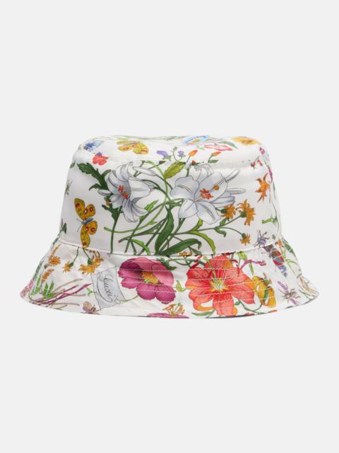 GUCCI Floral silk bucket hat