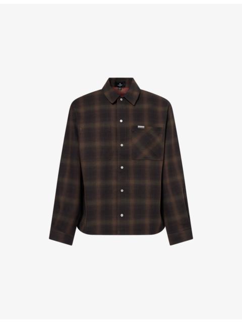 REPRESENT Bonded Reversible Check-Print Cotton Shirt