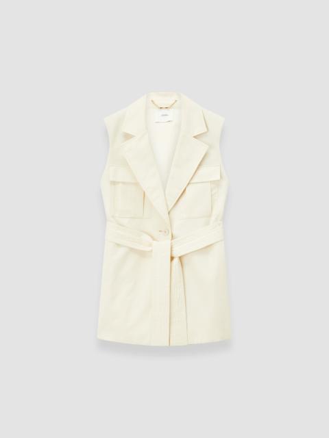 Diafa Cotton Linen Sleeveless Jacket