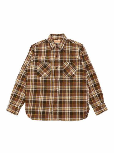 SUGAR CANE TWILL PLAID WORK SHIRT - SC29564