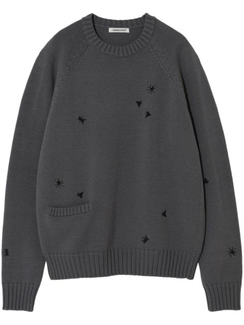 UNDERCOVER embroidered crew-neck jumper