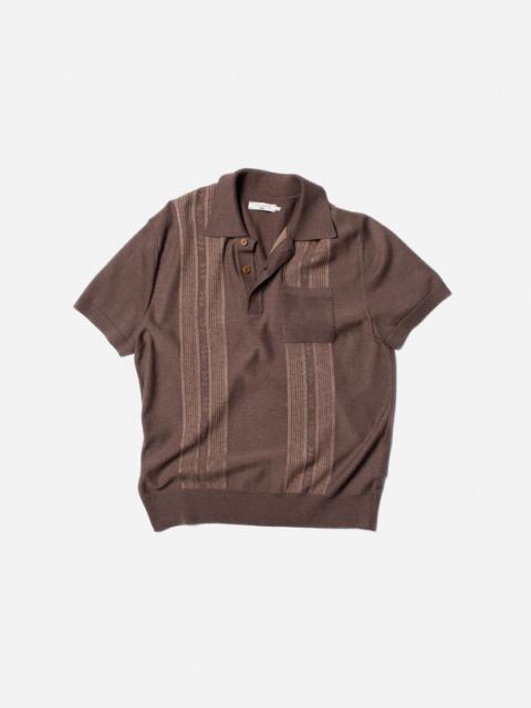 Nudie Jeans Frippe Polo Shirt Brown