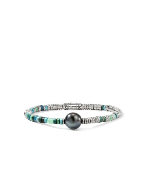 JOHN HARDY Heishi Bracelet, Sterling Silver, Hardstones, Pearl