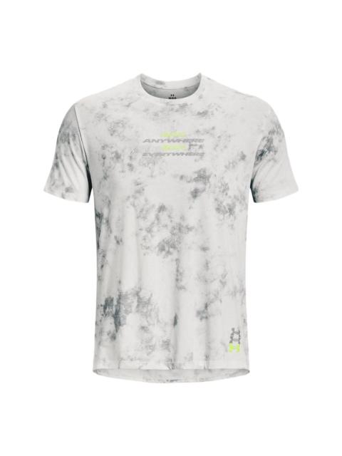 Under Armour Under Armour Run Anywhere T-Shirt 'Grey Lime' 1376500-006