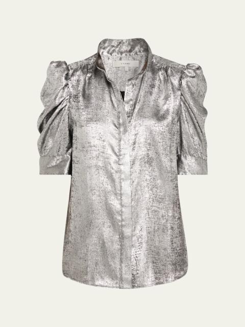 FRAME The Shiny Gillian Top