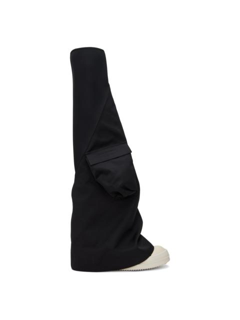 Rick Owens DRKSHDW Black Cargo Fetish Boots