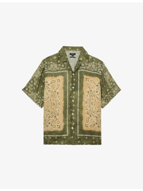 REISS Vicente Paisley-Print Woven Shirt