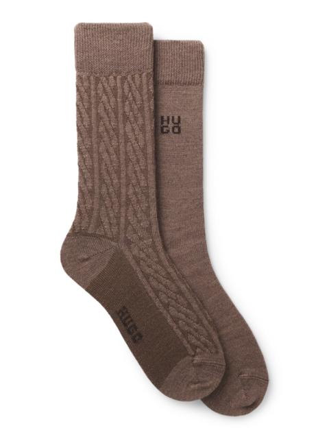 HUGO TWO-PACK OF REGULAR-LENGTH SOCKS