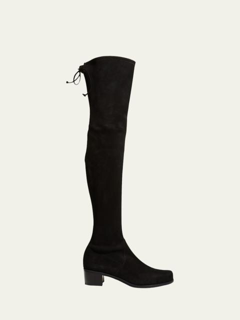 Stuart Weitzman Tieland Suede Over-The-Knee Boots