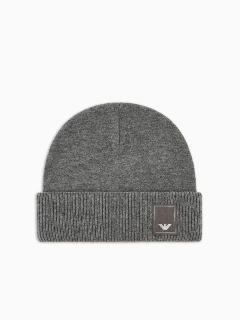 EMPORIO ARMANI Travel Essential wool beanie