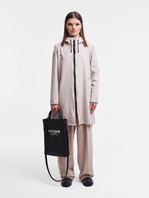 Stutterheim Mosebacke Lightweight Zip Raincoat Light Sand
