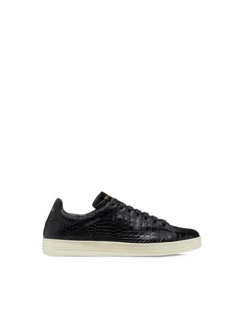 TOM FORD PRINTED CROC WARWICK SNEAKER