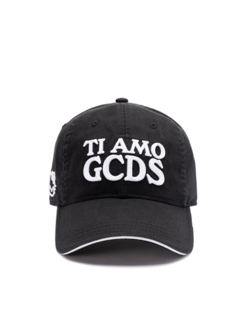 GCDS logo-embroidered cap