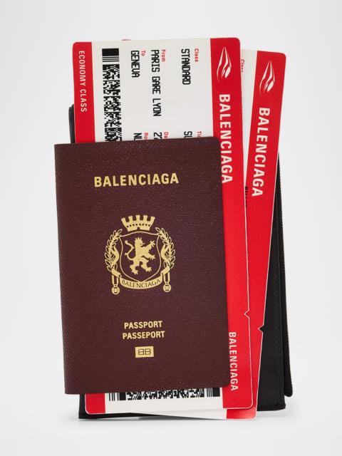 BALENCIAGA Men's Calfskin Passport Phone Holder