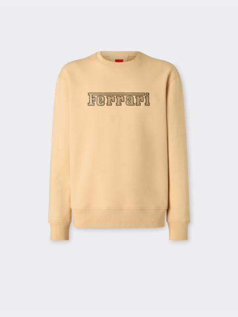 Ferrari Cotton sweatshirt with Ferrari patch
