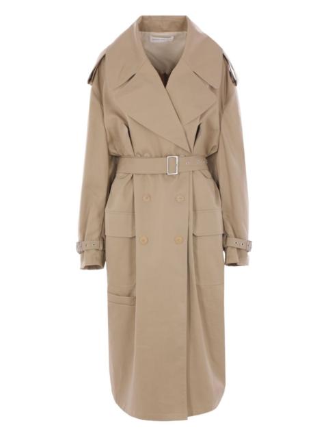 NICCOLÒ PASQUALETTI chain-detail belted trench coat