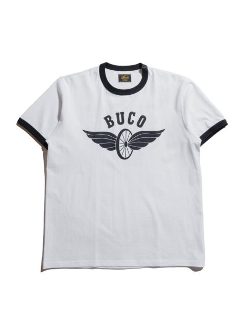 The Real McCoys BC25004 Buco Tee / Flying Wheel White/Black