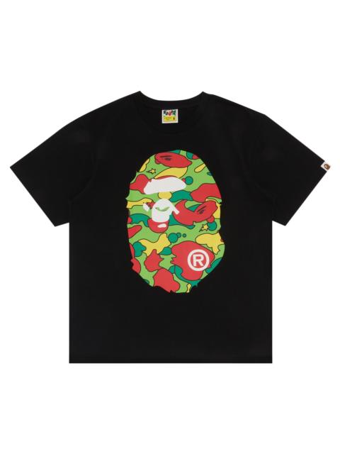 BAPE Sta Camo Big Ape Head Tee 'Black/Multicolor'