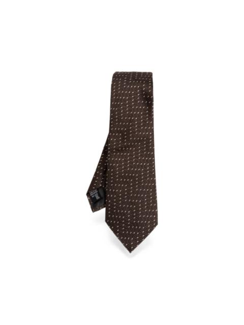 GIORGIO ARMANI patterned pointed tie