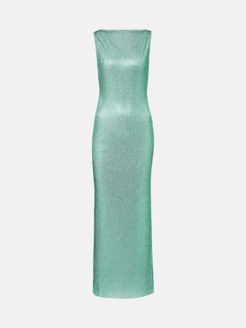 ROLAND MOURET Embellished maxi dress