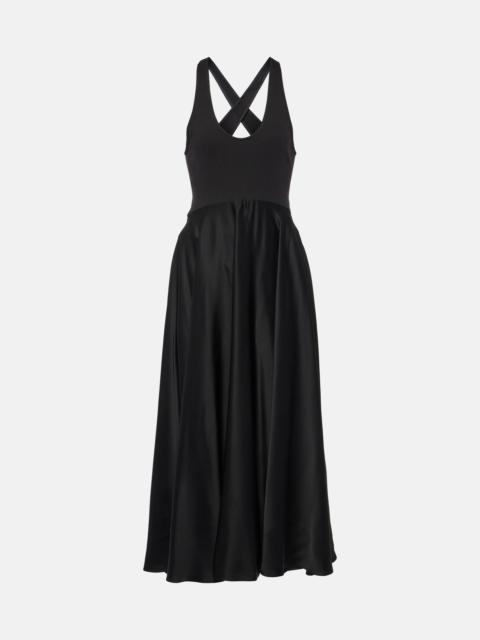 Alaïa criss-cross flared dress