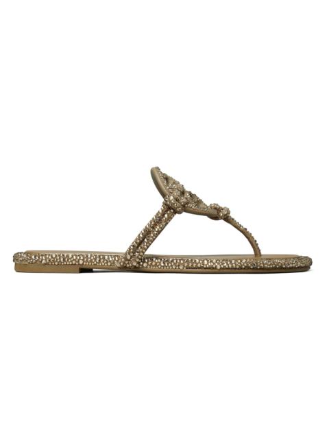 TORY BURCH Women's Miller Knotted Flip-Flop Sandals - Wild Mushroom