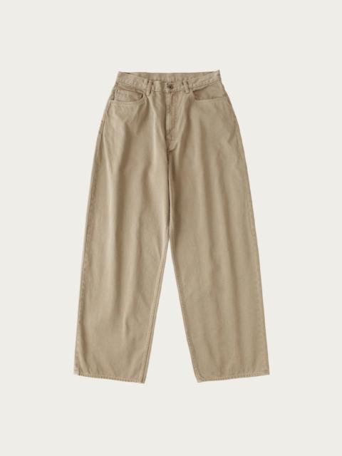 Kapital Vintage Satin CLUB Baggy 5P Pants - Moca Beige