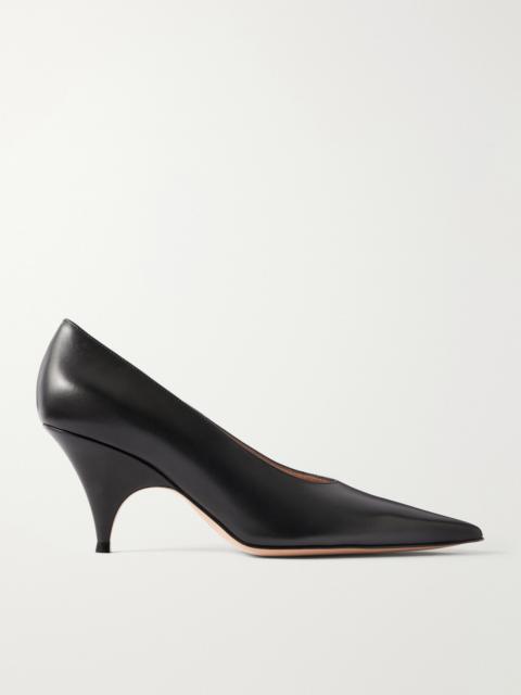 Gianvito Rossi Sofia 70 Leather Pumps